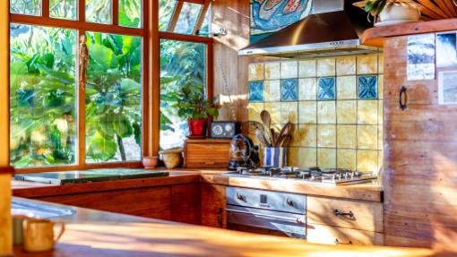 Kitchen tiles by Jo Luping. Photo: Harcourts/TRADE ME