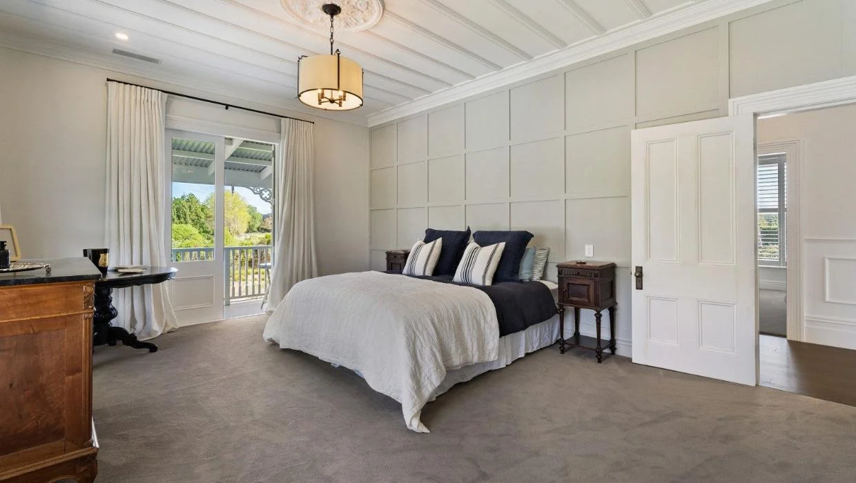 One of the five bedrooms. 