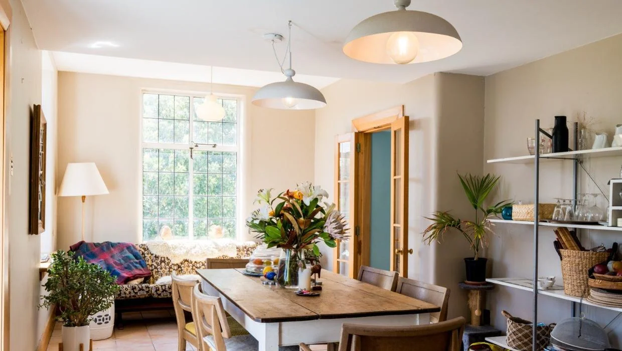 The house is sunny, light and airy.