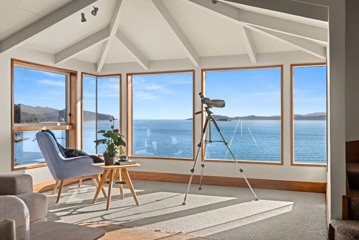 The home is positioned to make the most of the sun.