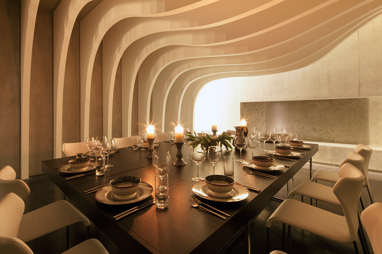 Lodge at the Hills cellar dining room