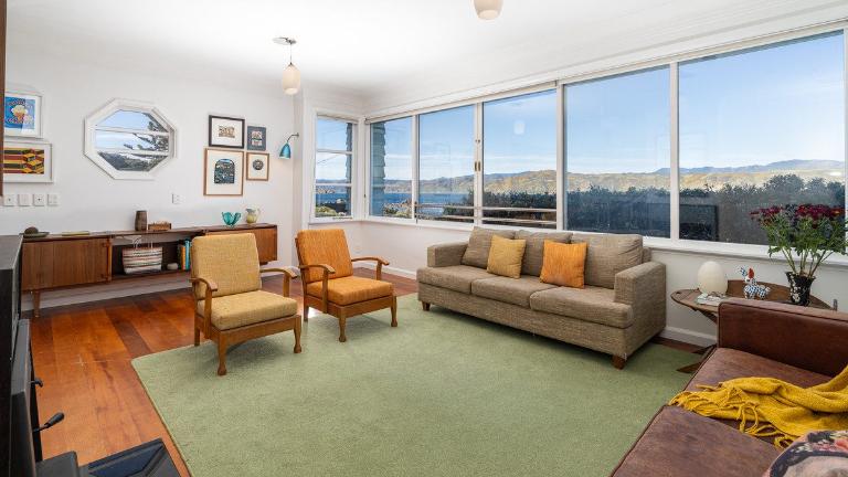 And the upstairs living area. Photo: LOWE & CO/TRADE ME