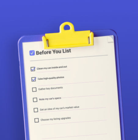 Car selling checklist