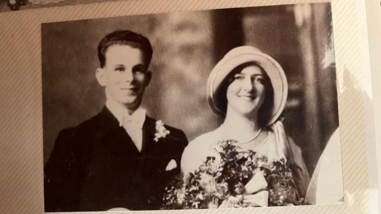 When Jack Young and Ethel McGregor met at a mutual friend’s wedding in 1932. Jack was a groomsman and Ethel was a bridesmaid. Photo: SUPPLIED