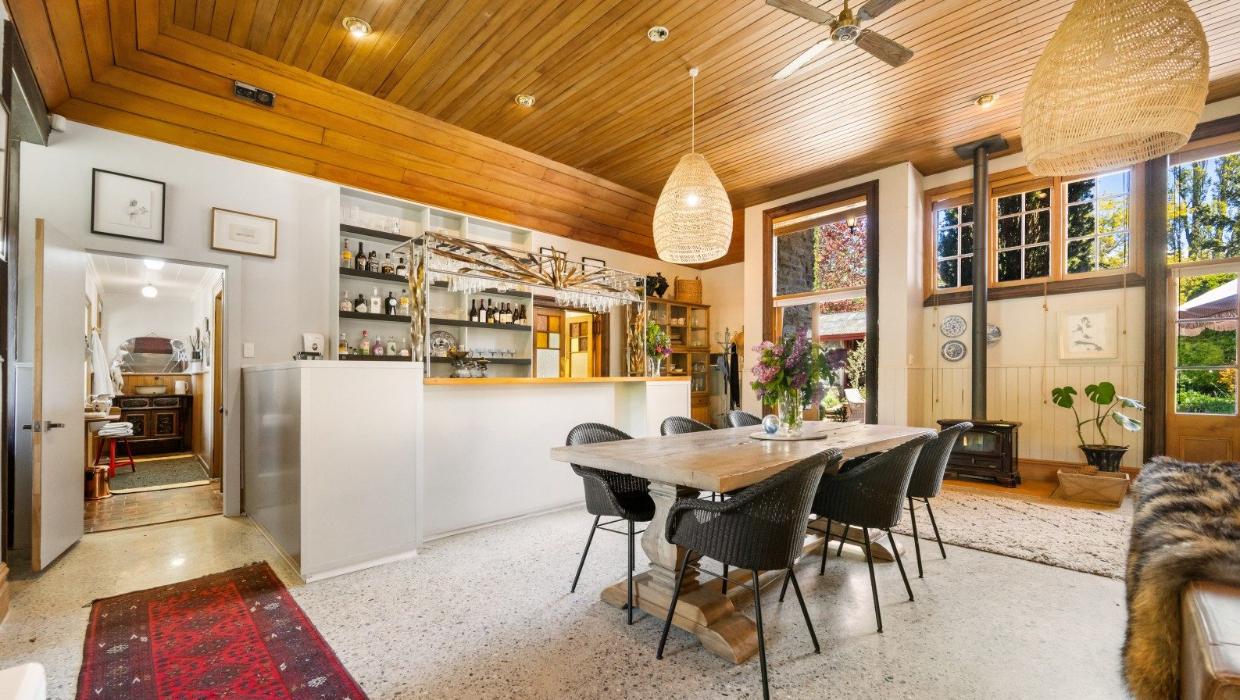 Open-plan living at the historic property