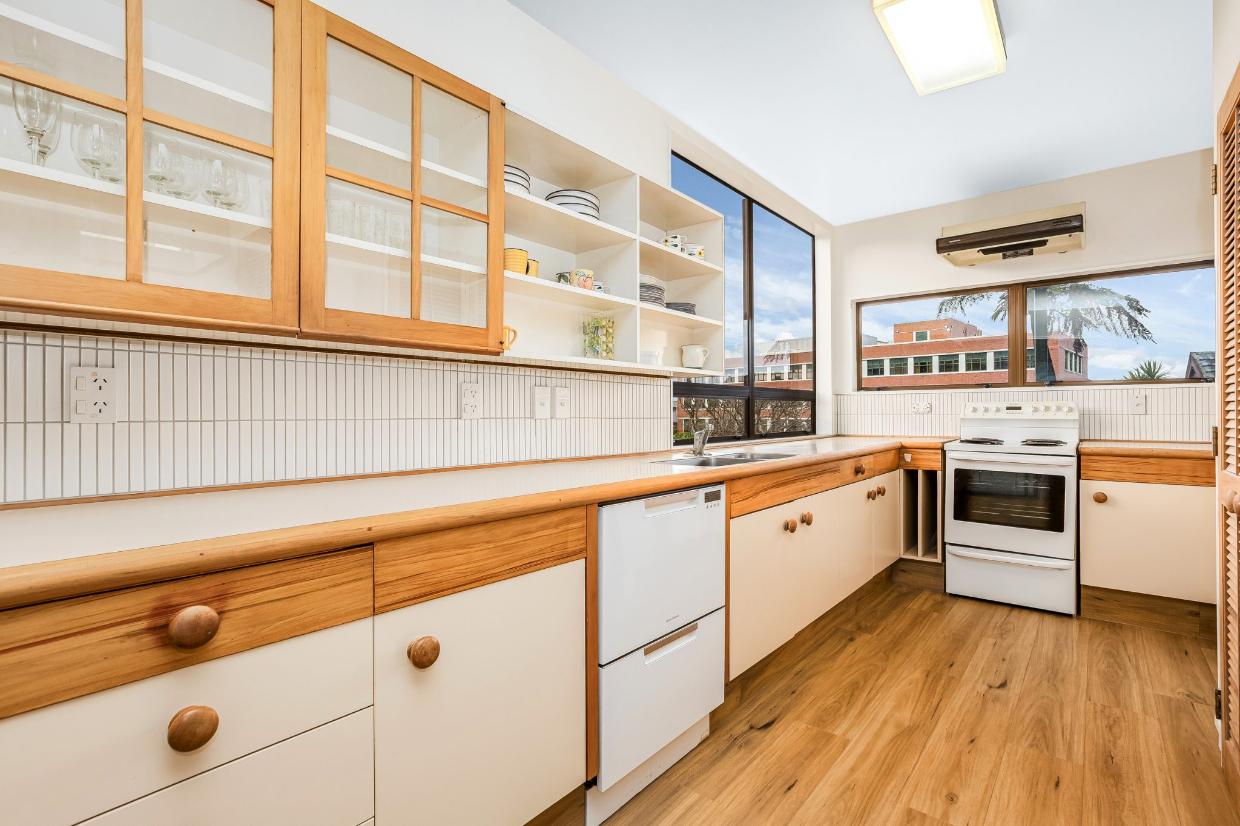 Everything has been well maintained in the house, including the original ‘80s kitchen. Photo: Harcourts