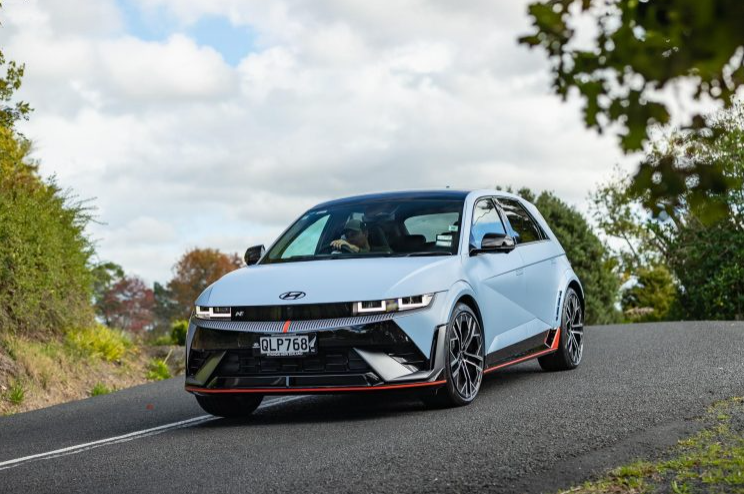 2024 Hyundai IONIQ 5N front view driving shot