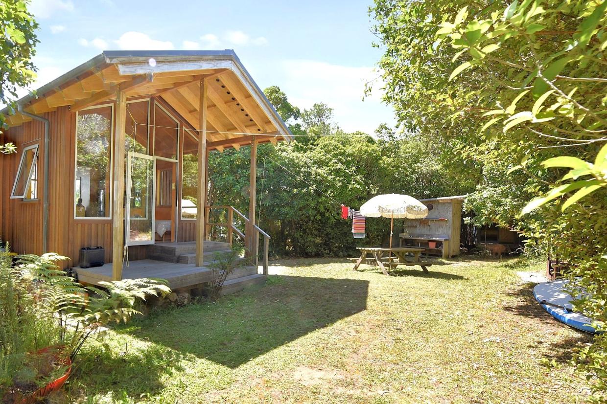 Much of the living happens outside, including cooking and eating. 