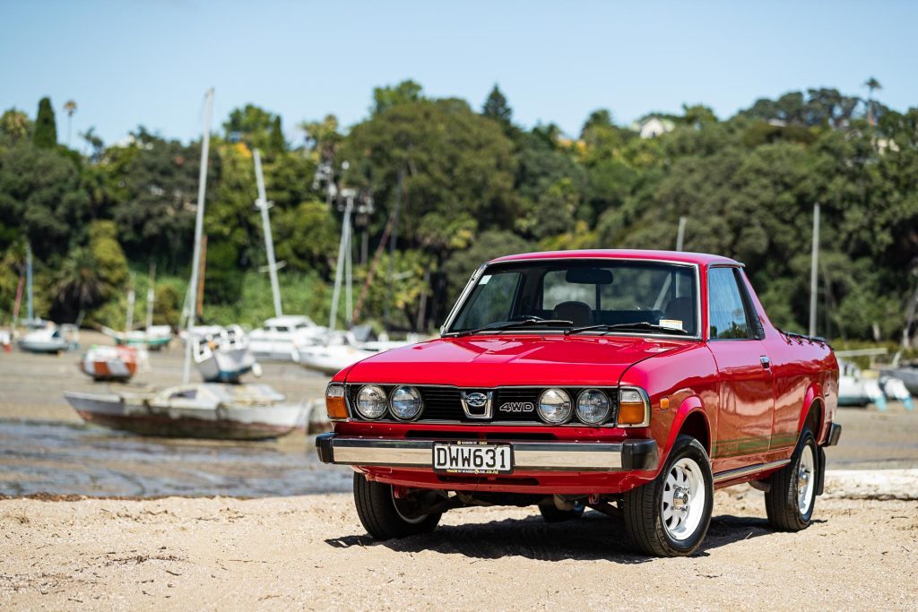 Subaru brumby 1981 front quarter close shot 