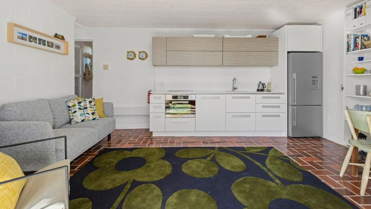 Small kitchen in Snells Beach bach