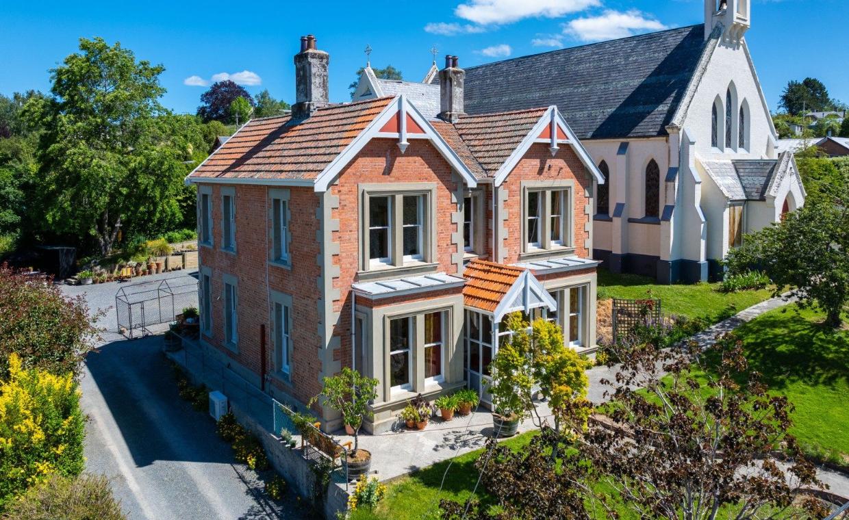 Historic church and presbytery exterior