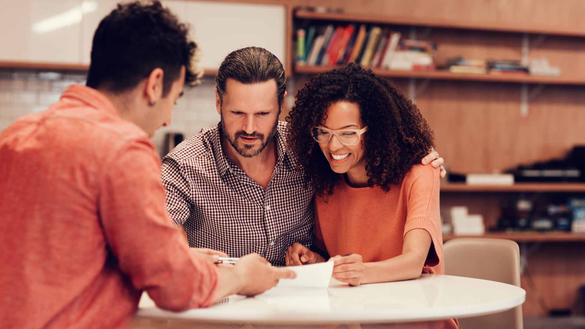 Couple deciding fixed vs. variable home loan rates.