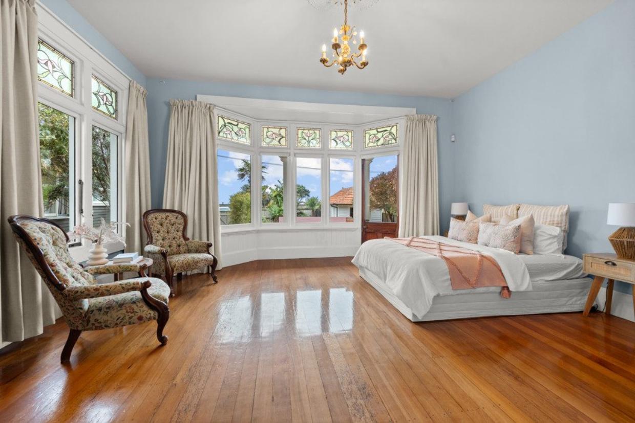 There are five bedrooms.