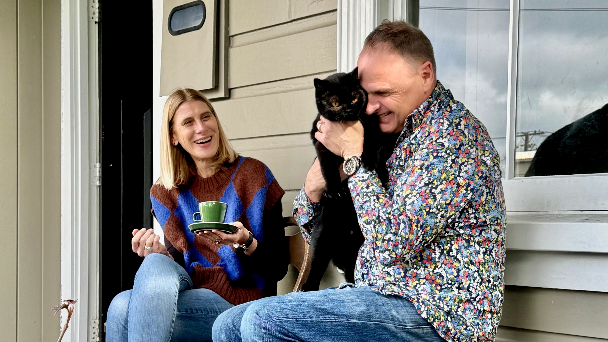 Architecture lecturer Gina Hochstein and her husband Adrian Kelly