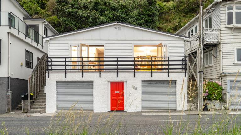 All the living areas and bedrooms are on the upper floor of the house. Photo: Lowe & Co