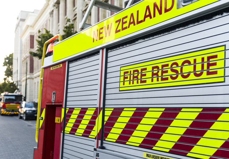 New Zealand fire truck.