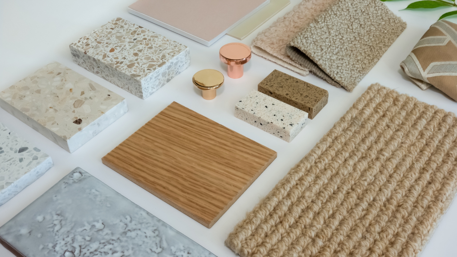 Selection of interior design materials