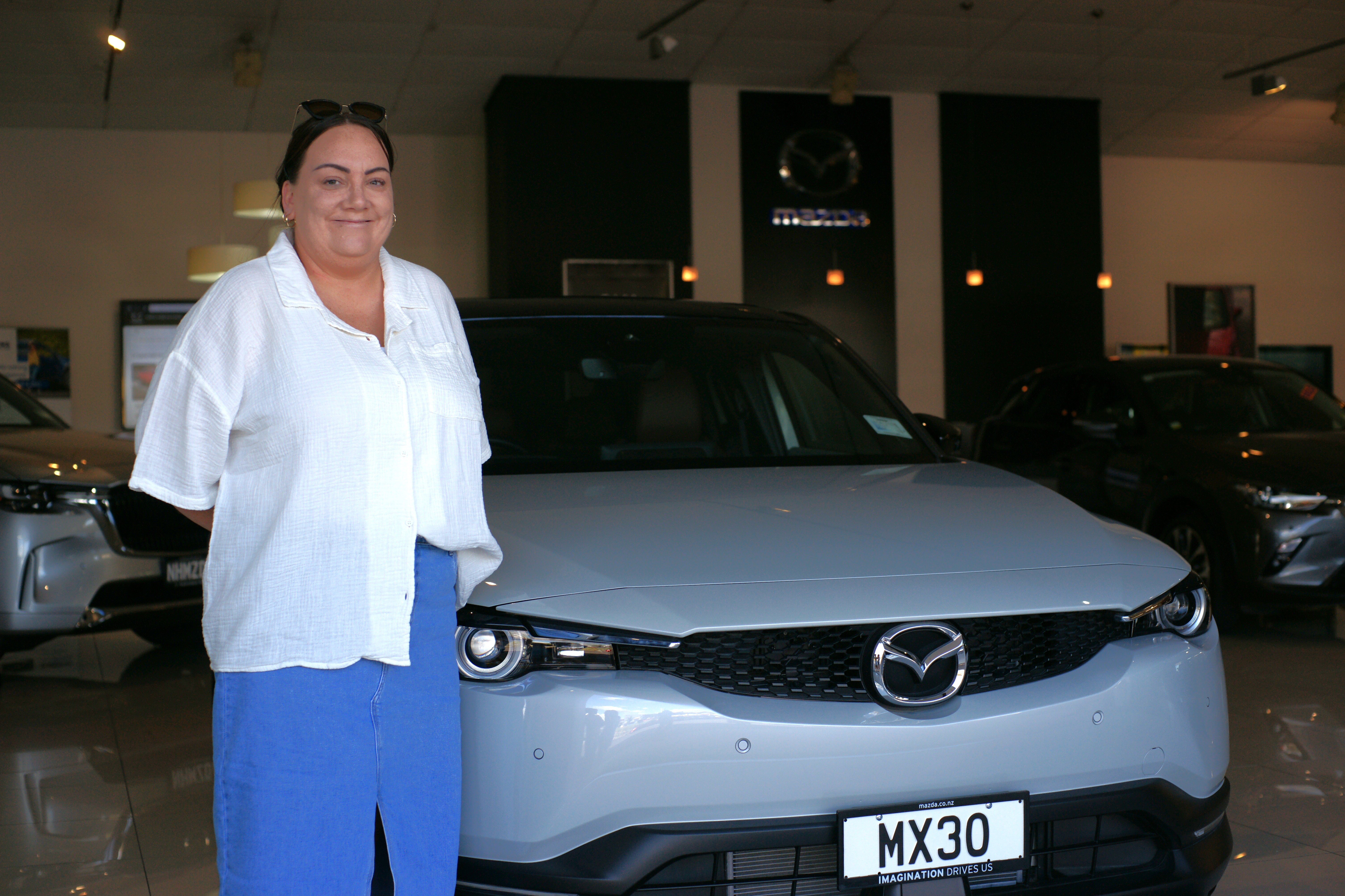 Andra with her new car!