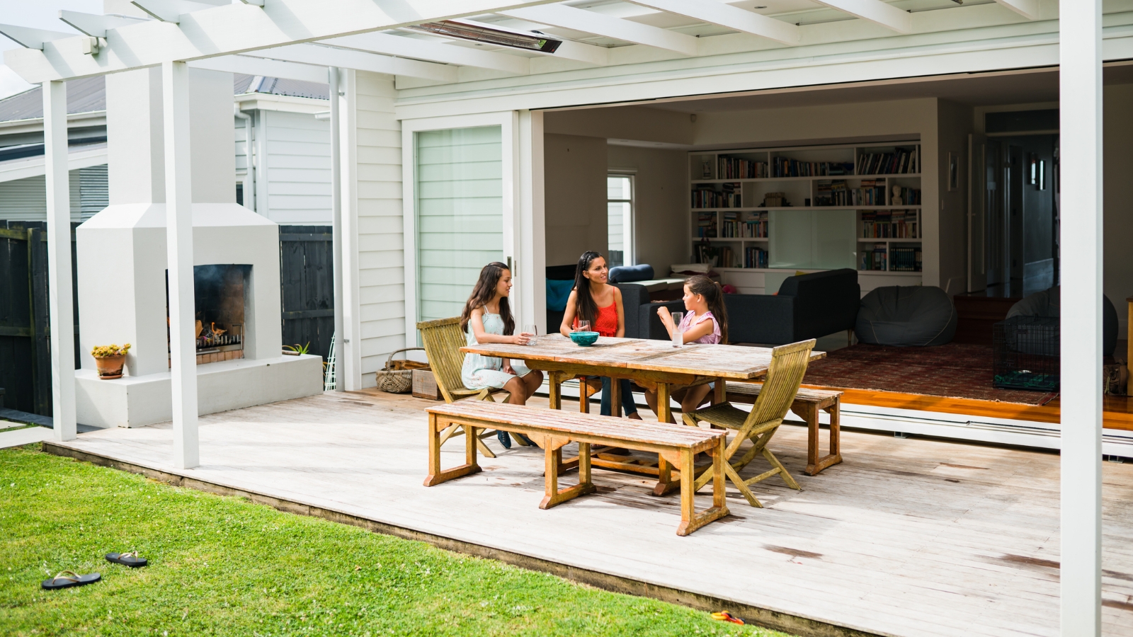Outdoor area at home. 