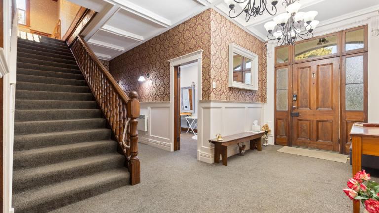 The original bannister. Photo: HARCOURTS/TRADE ME
