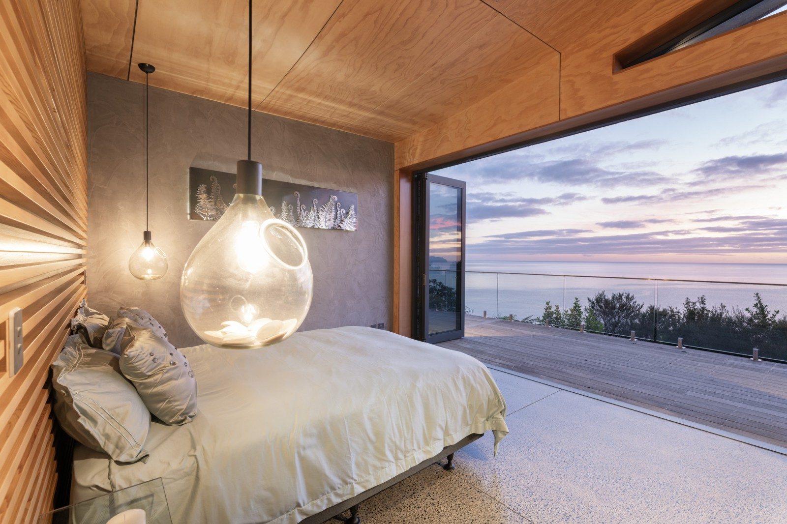 bedroom in Coromandel house