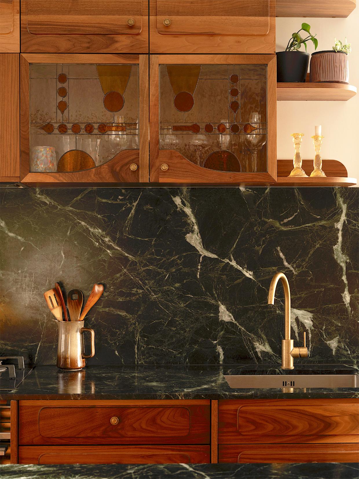 The kitchen was praised due to the unique design.
