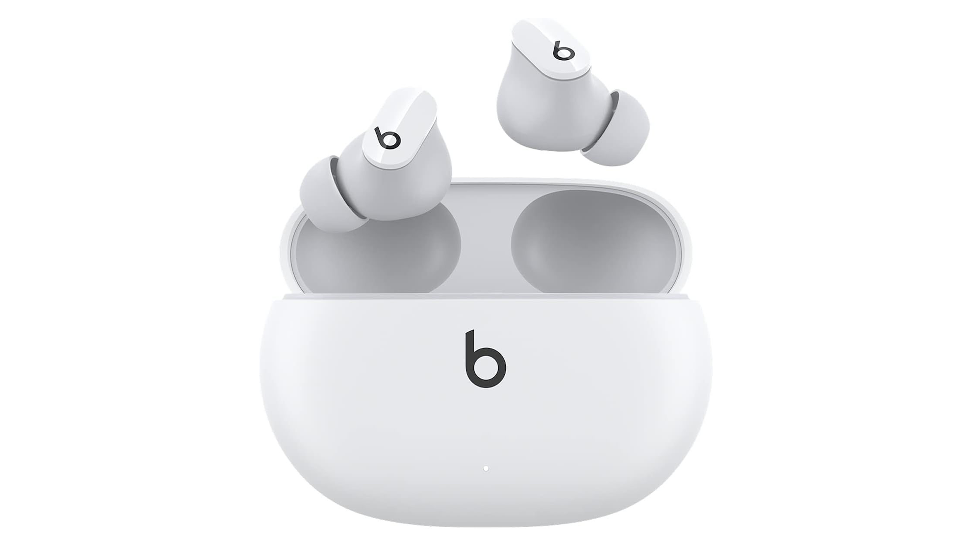 A great gift for Mum – a pair of white Beats Studio Buds with their charging case.