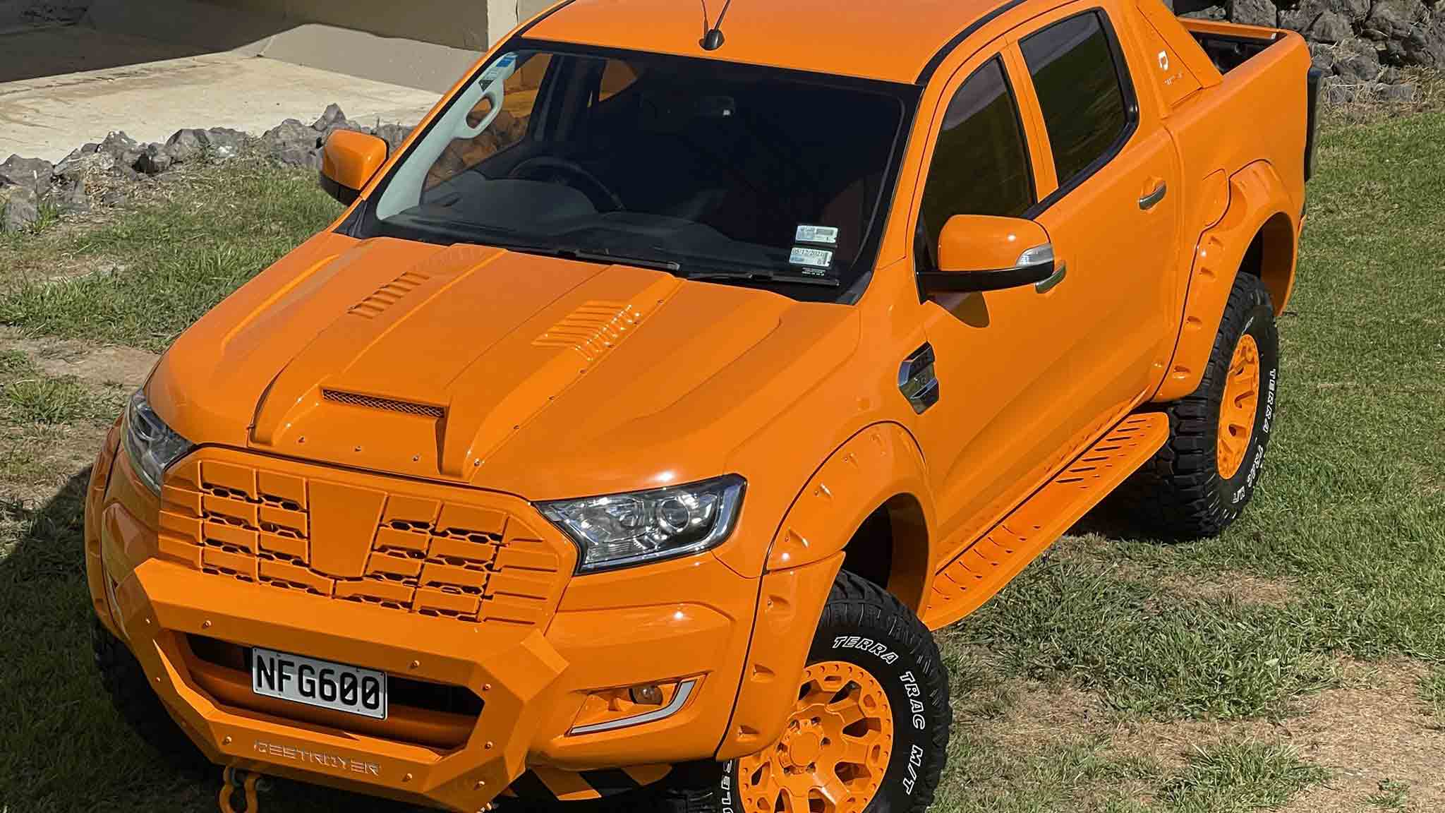 Bright orange 2016 Ford Ranger Xlt