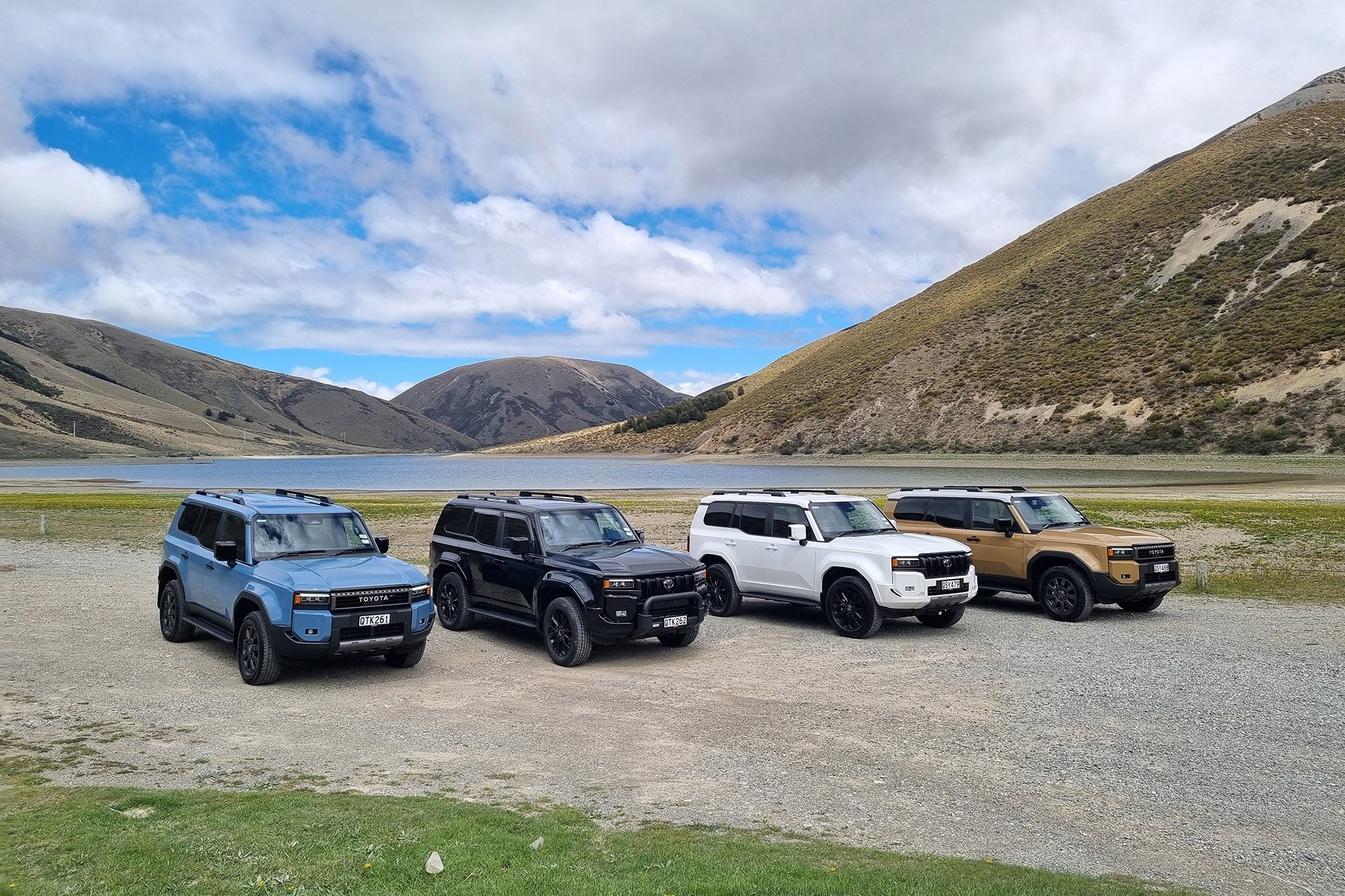 Toyota Land Cruiser Prado four of them