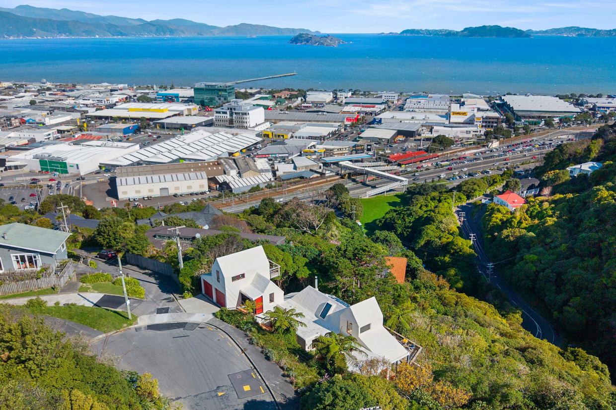 Overhead view of Hunt House, Lower Hutt