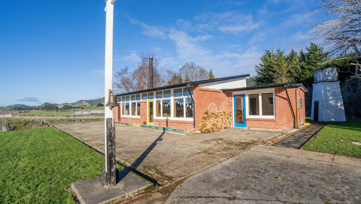 View outside the school.