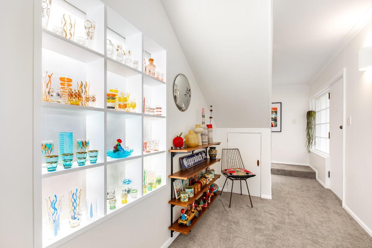 The 'groovy glassware' collection. 