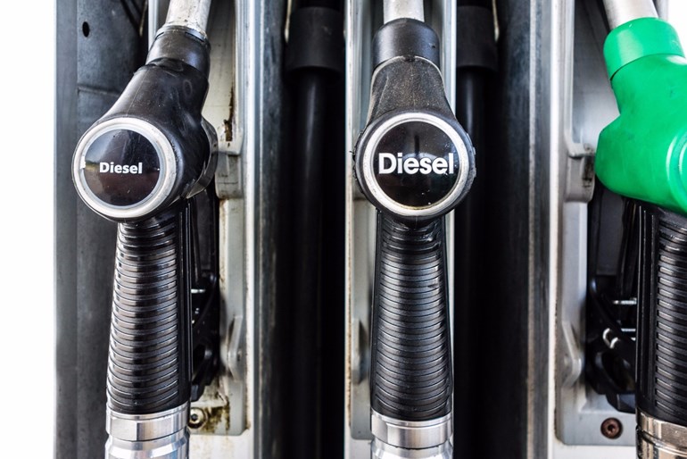 diesel pump close up