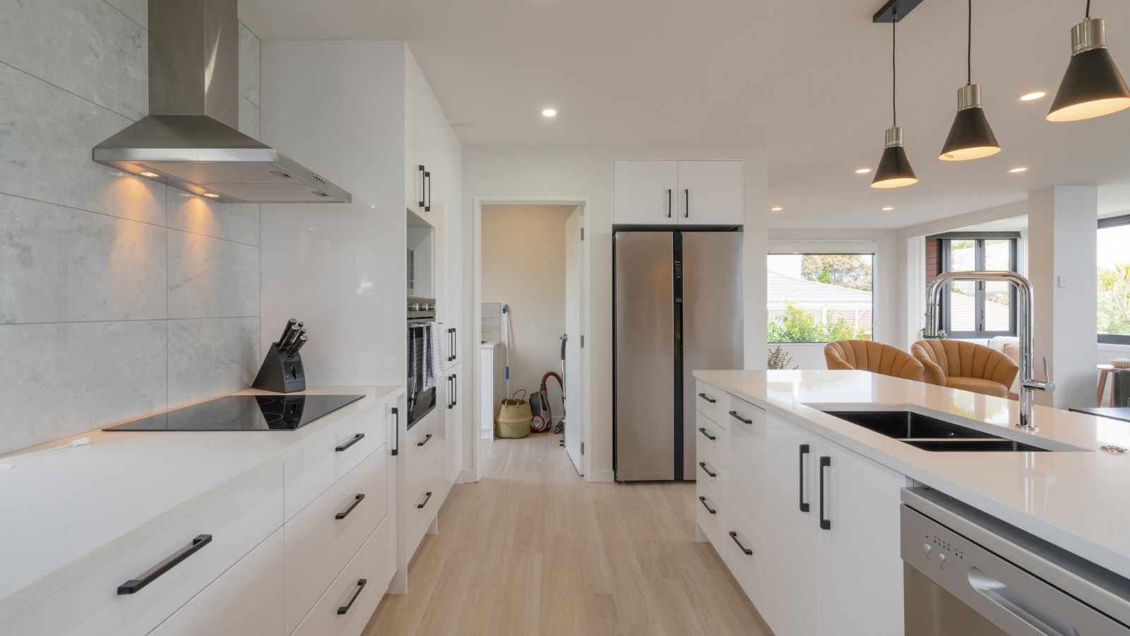 Image of modern apartment kitchen. 