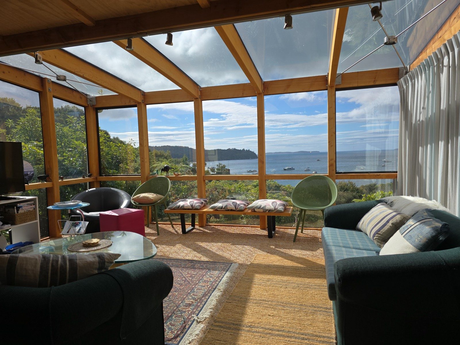 Living room at 14 Kaka Ridge Road, Stewart Island 