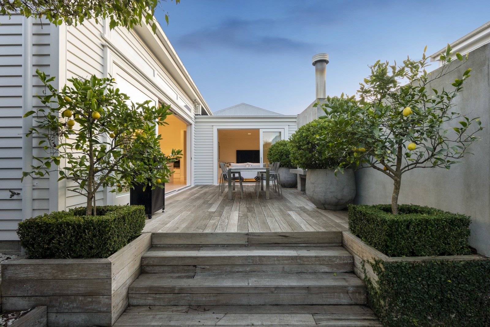 Don't neglect your exterior spaces when it comes to an open home.