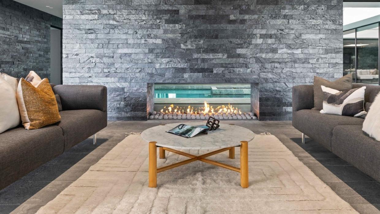 There is 500 square metres of Himalayan rock in the home.