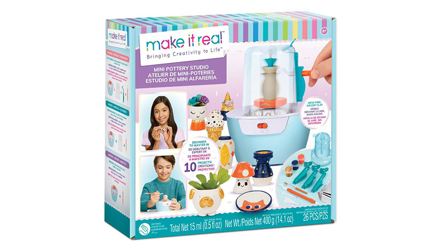 Make It Real Miniature Pottery Studio for kids