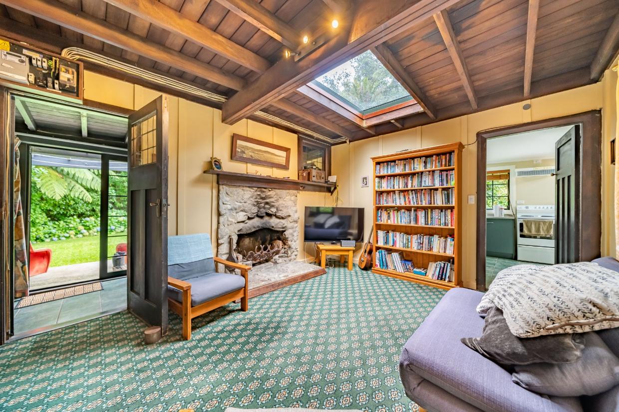 Inside a cosy cottage