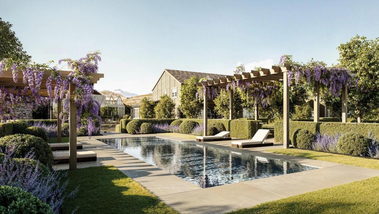 An artist’s impression of the pool area 