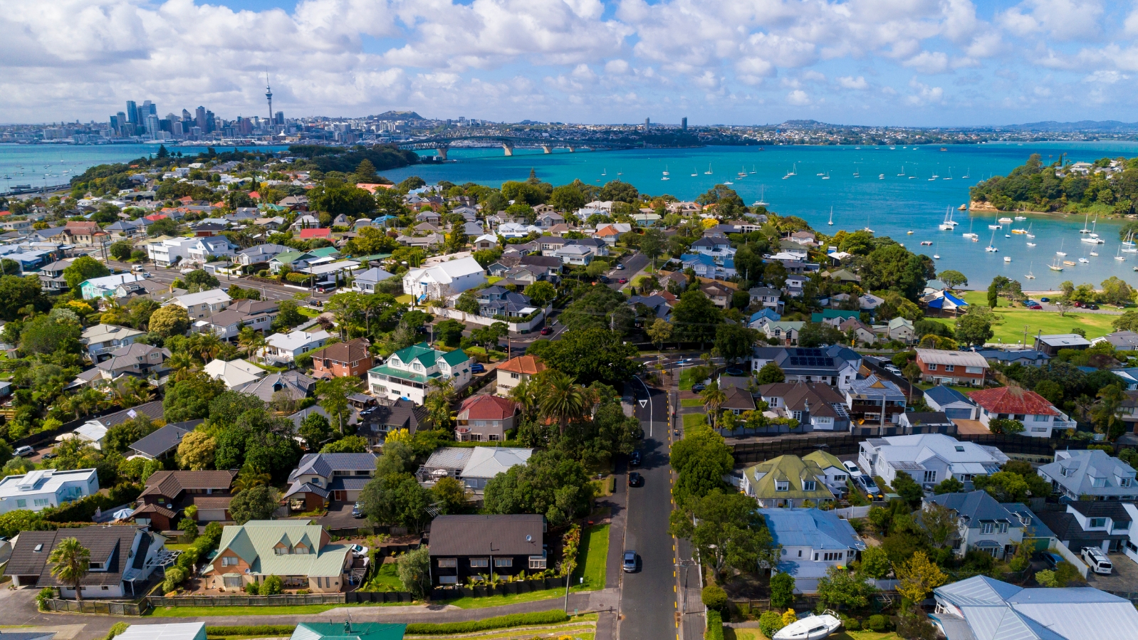 View of Northcote Point Auckland property. 