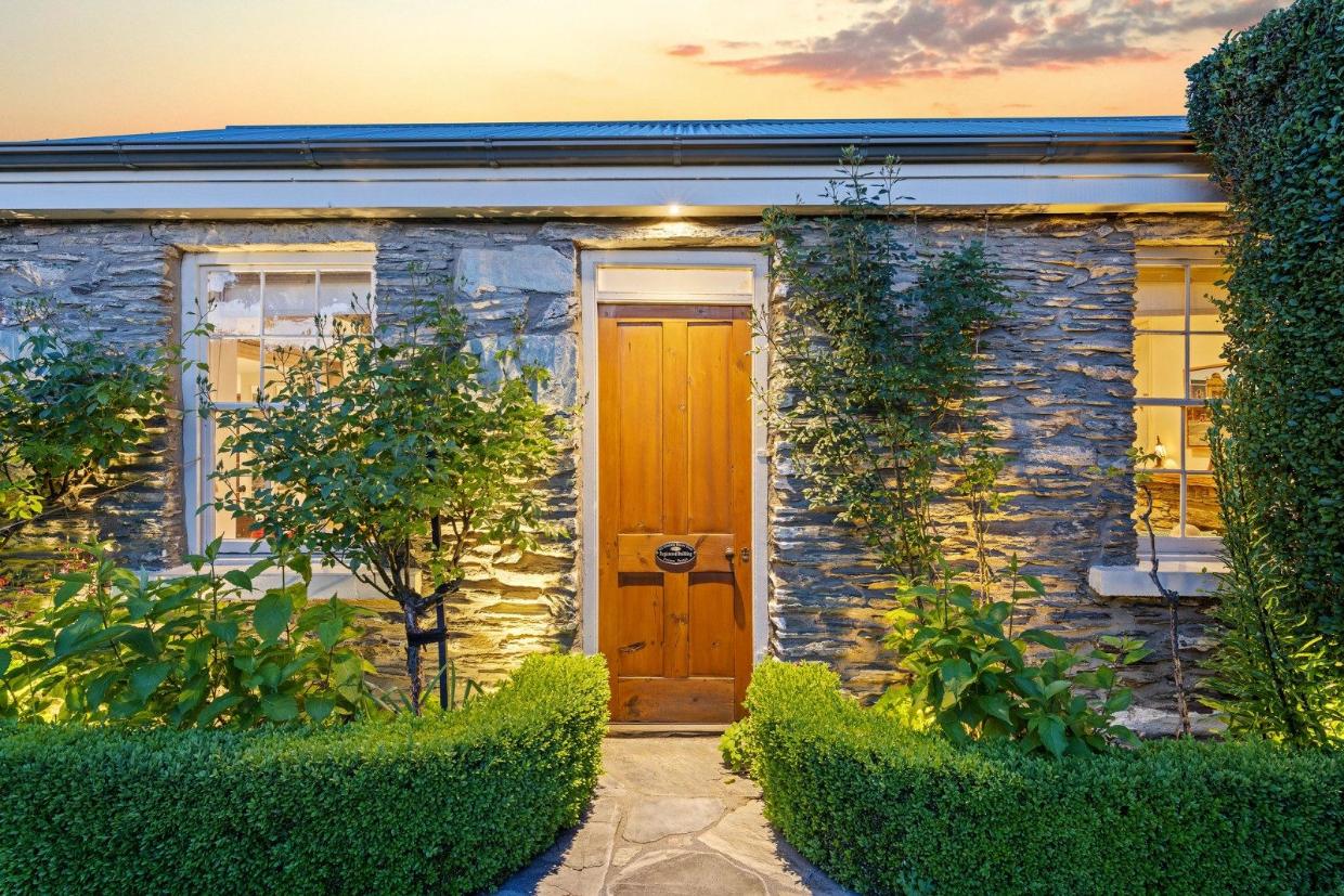 Front door of cottage