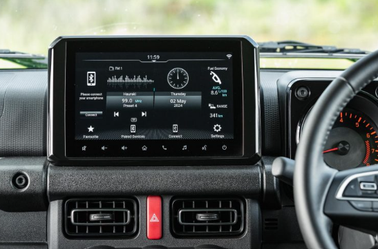 2024 Suzuki Jimny infotainment screen