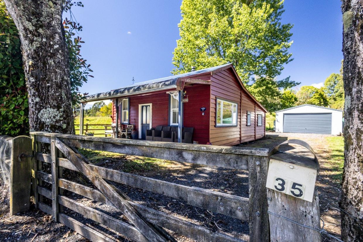 Spacious land and a garage for storage