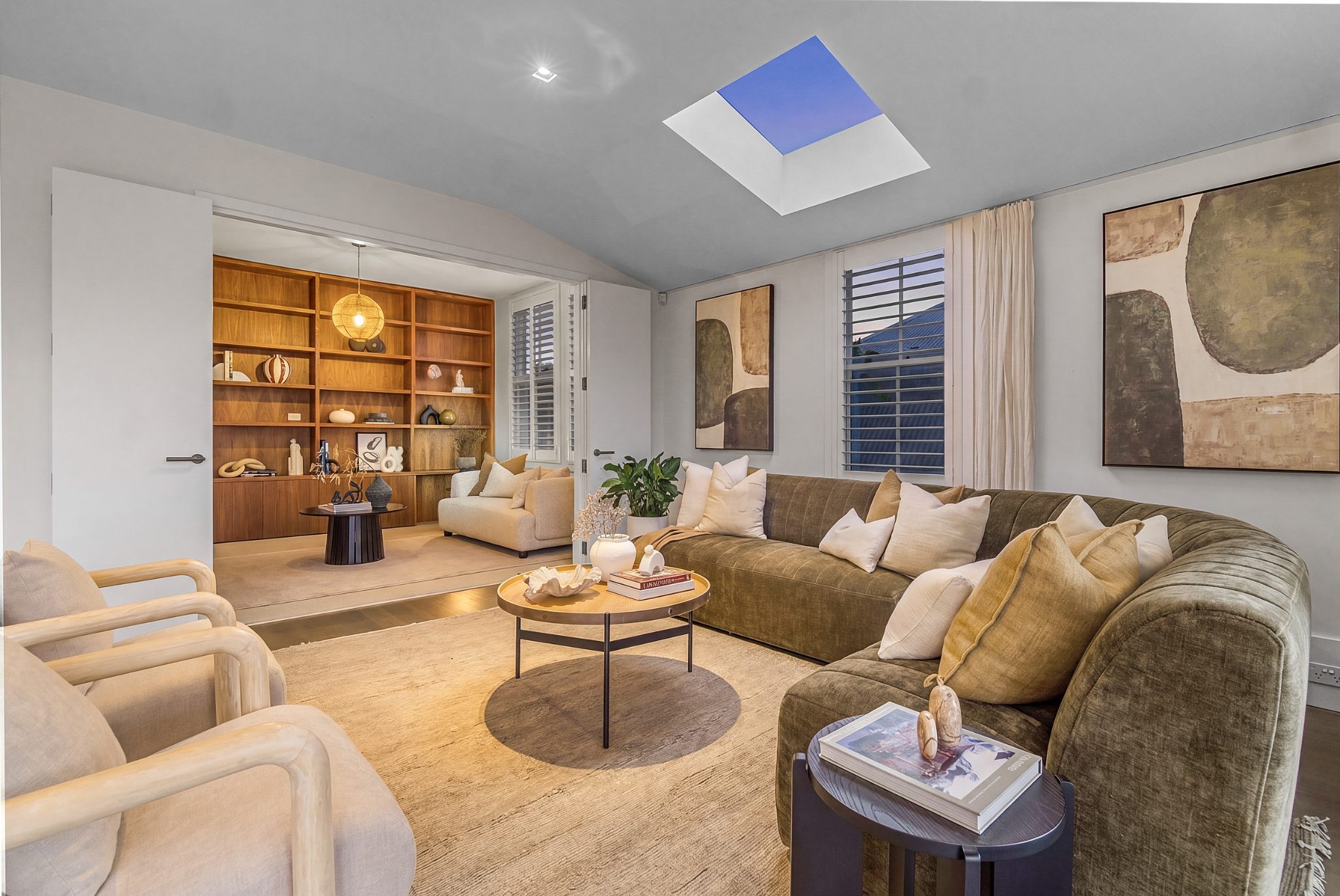 living room in villa