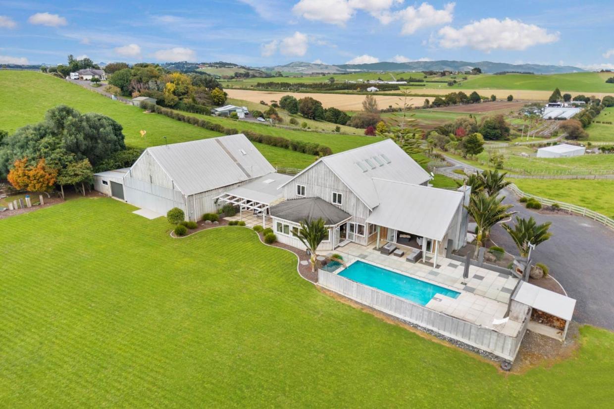 Massive land and house shown
