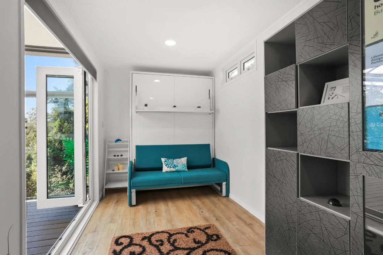 The office of the container home.