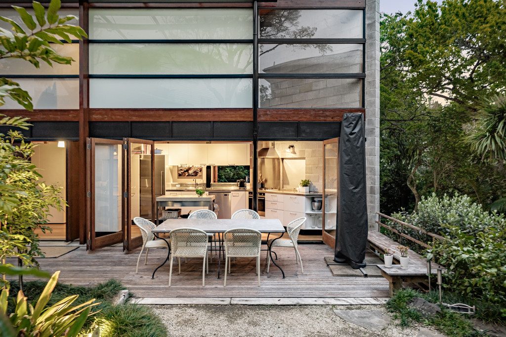 View from outside Clifford Forsyth home looking indoors