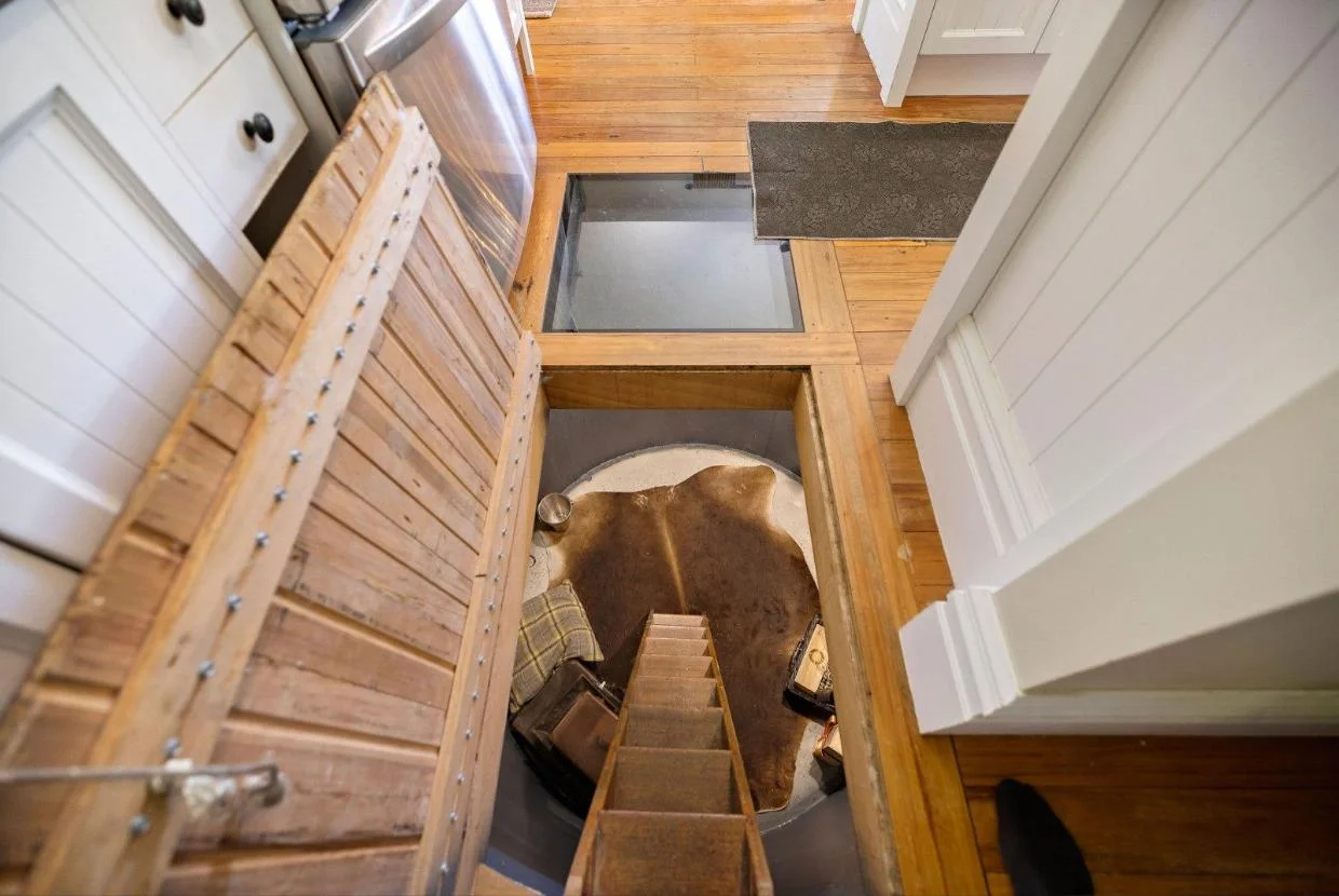 A surprise under the kitchen - the wine cellar. 