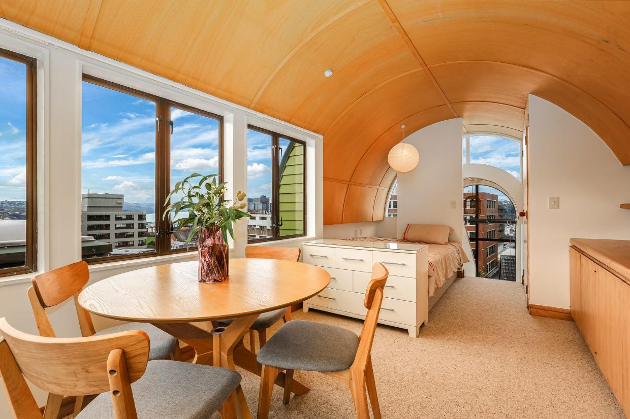This was the favourite hangout for the Ferguson girls when they were teens. It is believed this was the architect’s studio. Photo: Harcourts